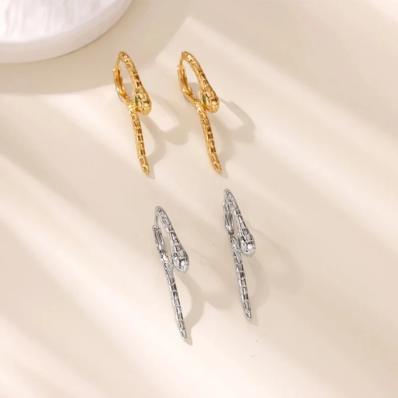 Boucles d'Oreilles Serpent Design