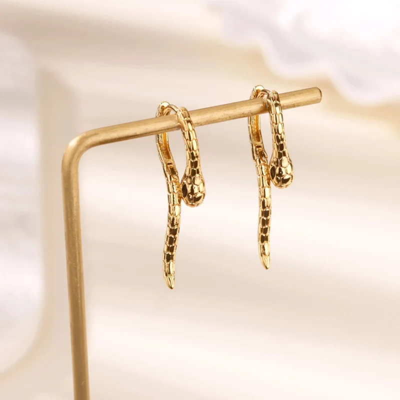 Boucles d'Oreilles Serpent Design