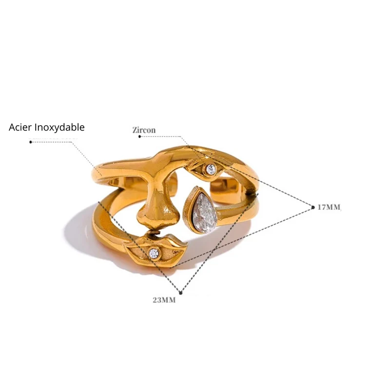 Bague Visage Art