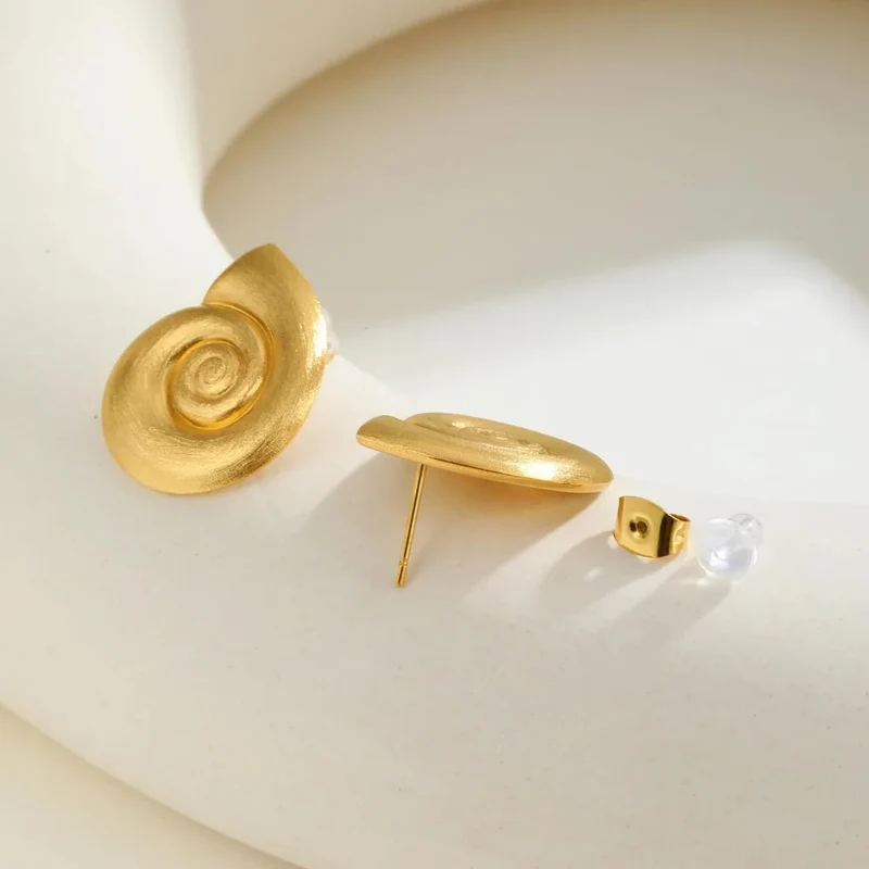 Boucles d'Oreilles Coquillage Or Femme