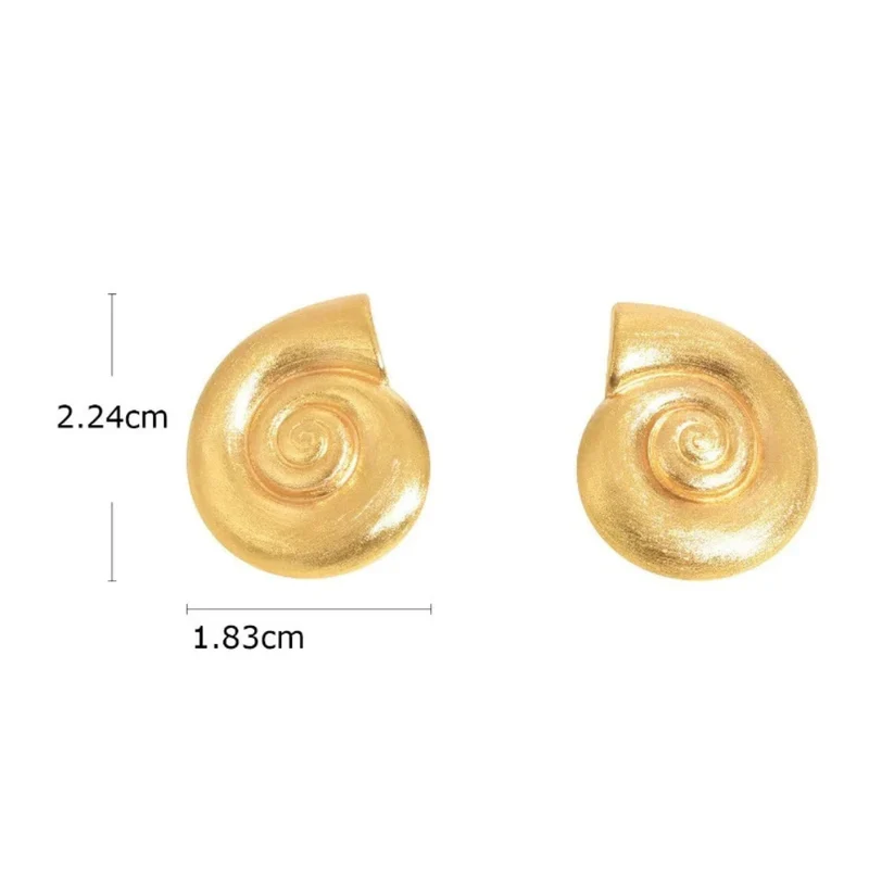 Boucles d'Oreilles Coquillage Or Femme