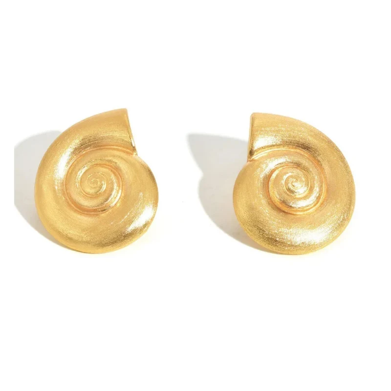 Boucles d'Oreilles Coquillage Or Femme