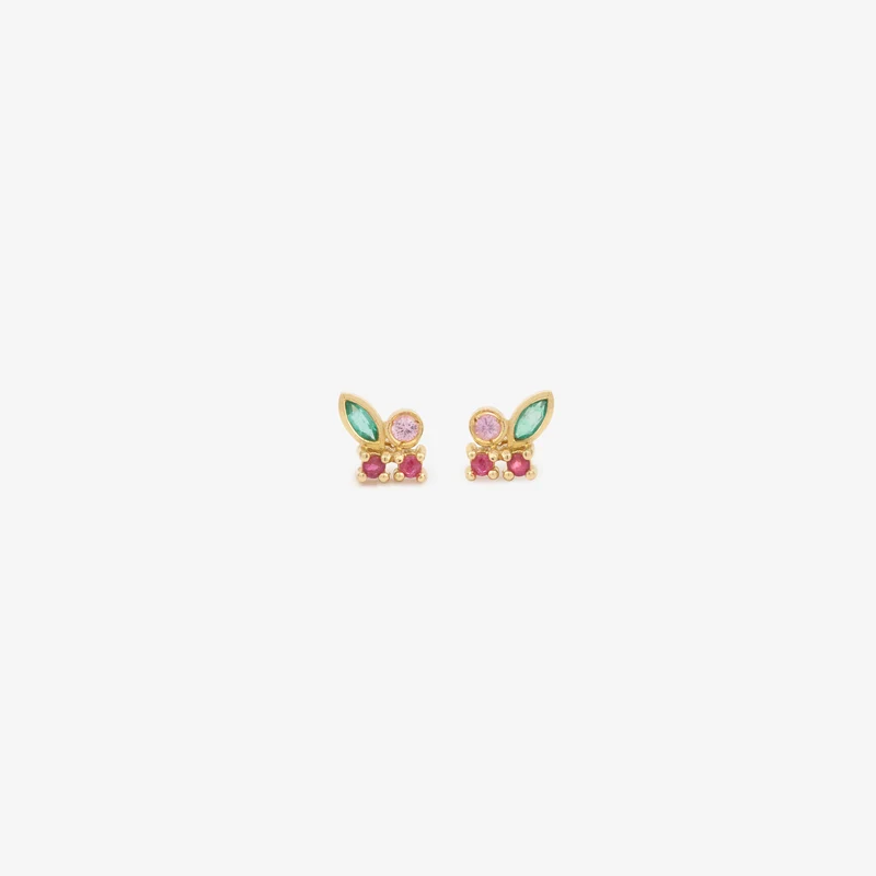 Camélia Earrings 1–Pink