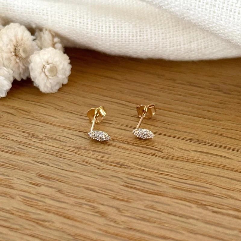 Boucles d'oreilles "Isa" plaqué or
