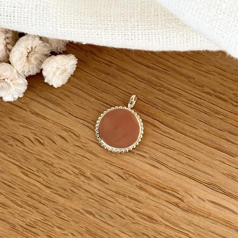 Pendentif "Poeme" plaqué or