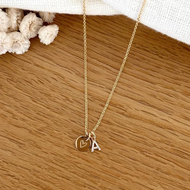 Collier "Alda" plaqué or