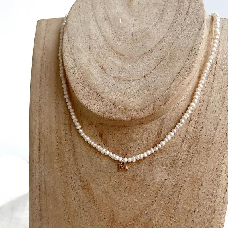 Collier "Pearly" plaqué or