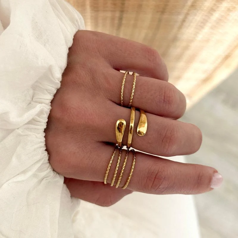 Bague "Glory" acier