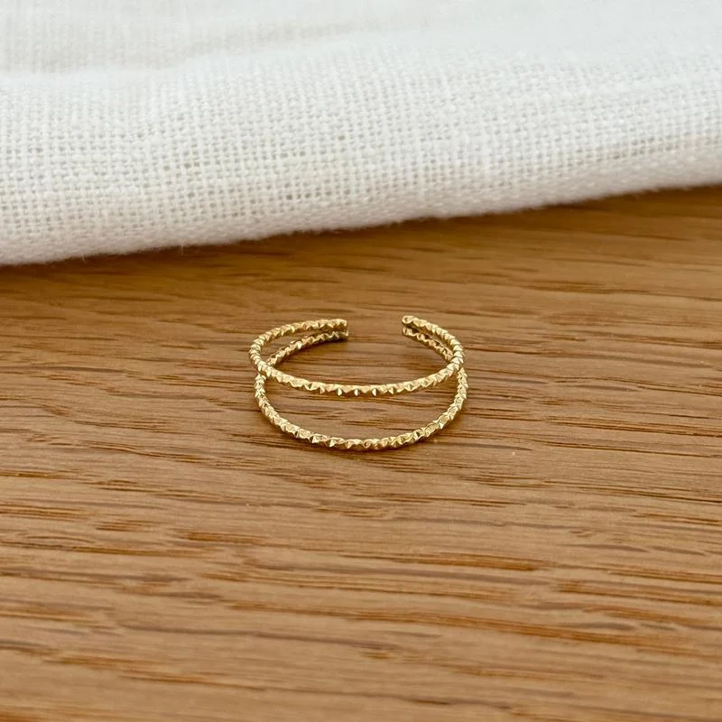 Bague "Lia" acier