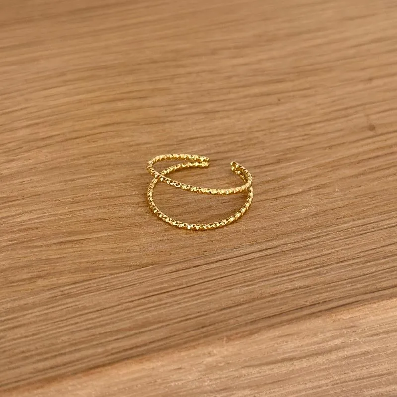 Bague "Lia" acier