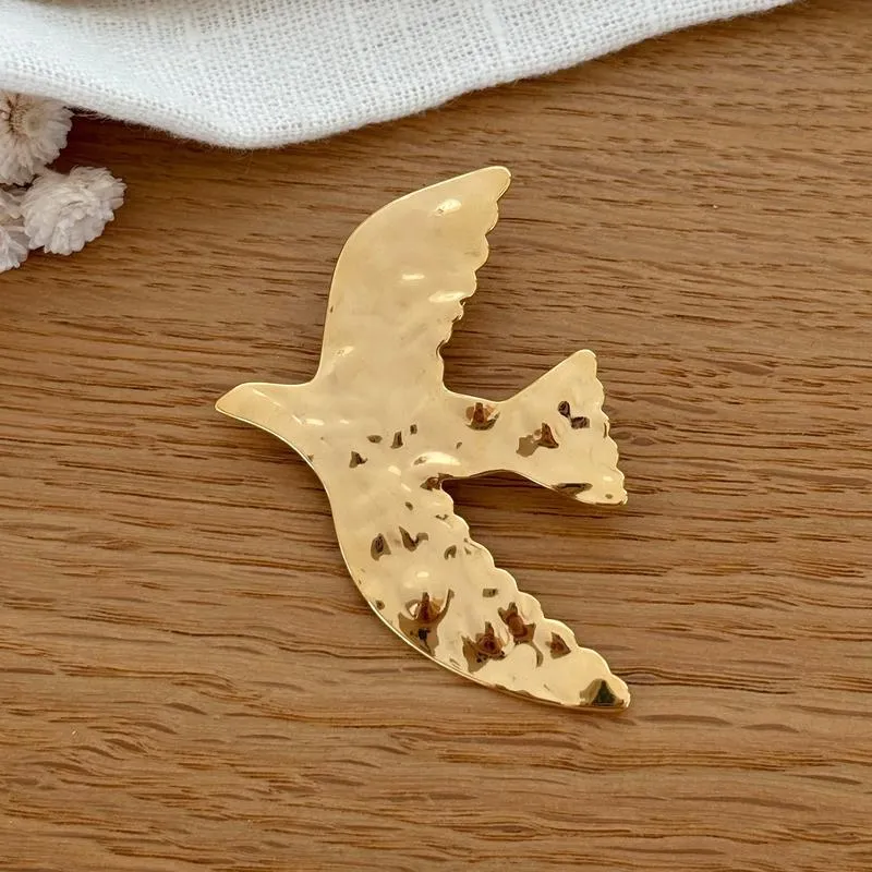 Broche pins "Colombe" acier