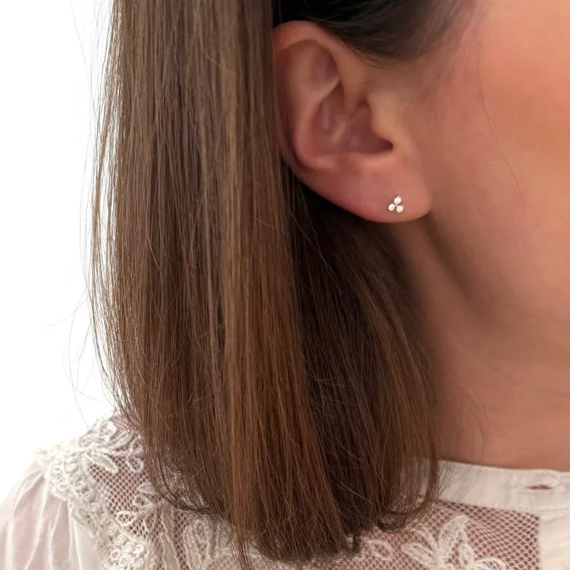 Piercing oreille "Leonie" plaqué or
