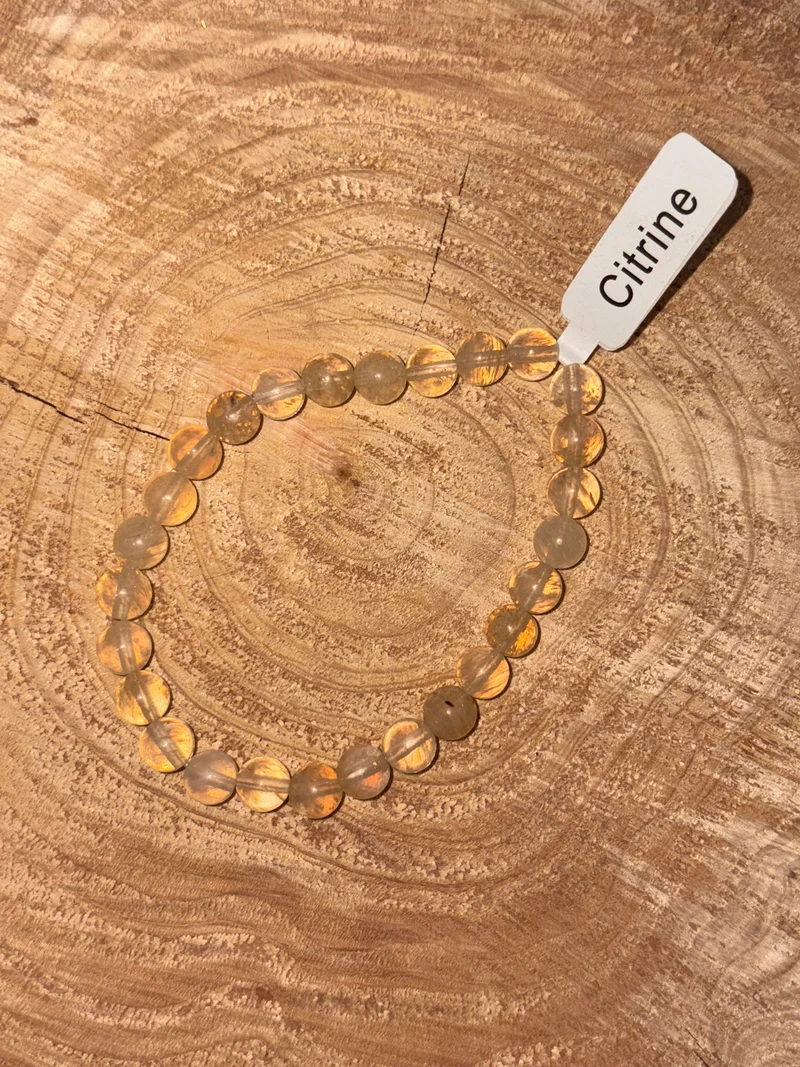Bracelet pierre citrine T1