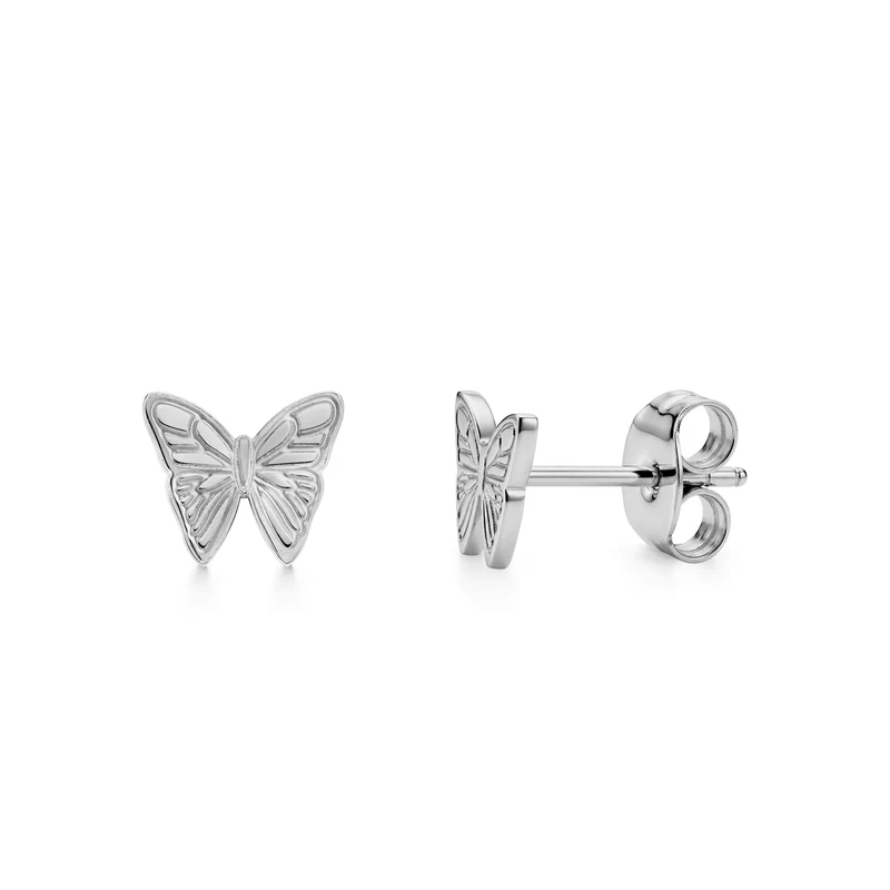 Boucles d'oreilles papillon minimalistes