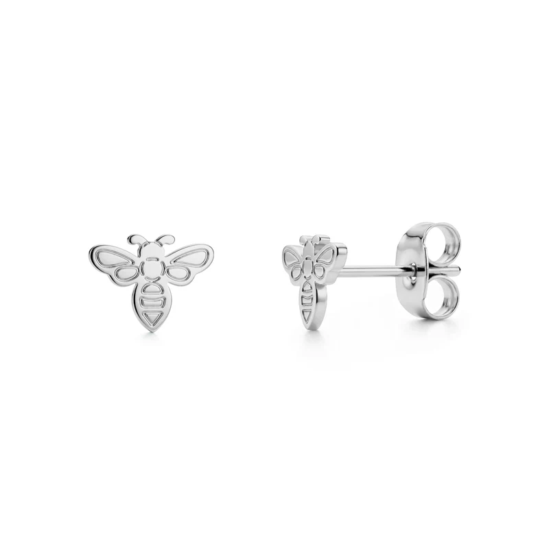 Boucles d'oreilles minimalistes en forme d'abeille
