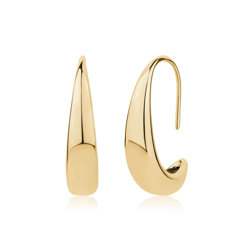 Boucles d'oreilles sculptées en forme de goutte