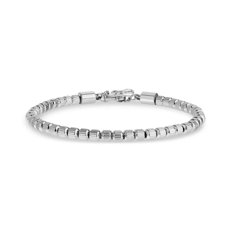 Bracelet à perles texturées