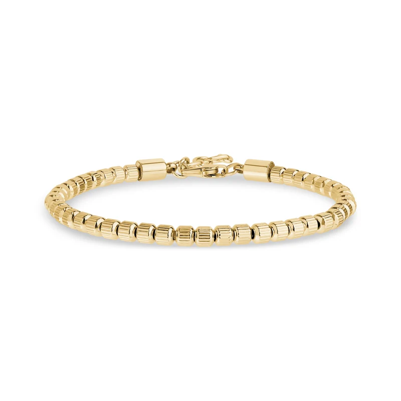 Bracelet à perles texturées