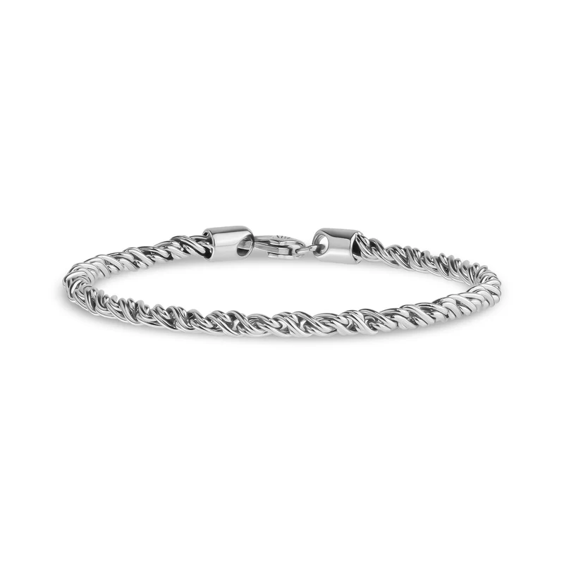 Bracelet torsadé en fil de fer barbelé
