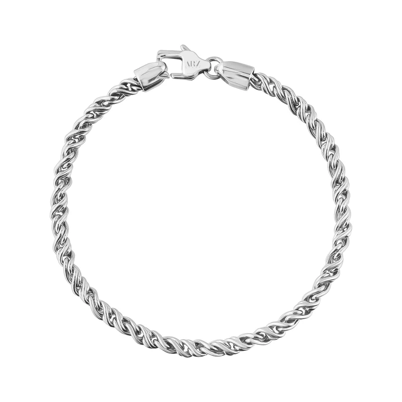 Bracelet torsadé en fil de fer barbelé