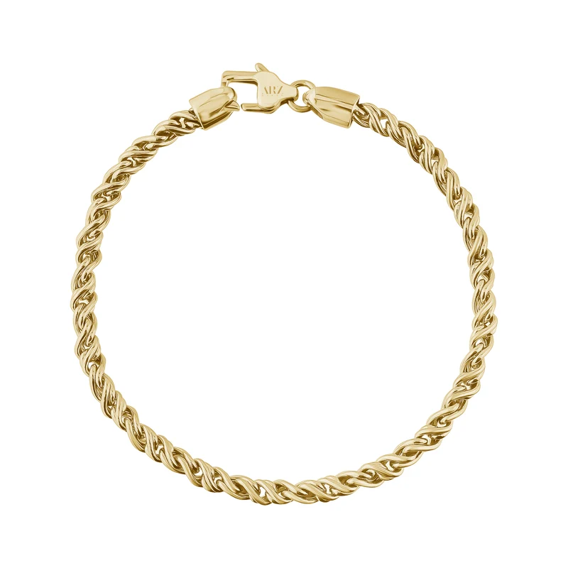 Bracelet torsadé en fil de fer barbelé