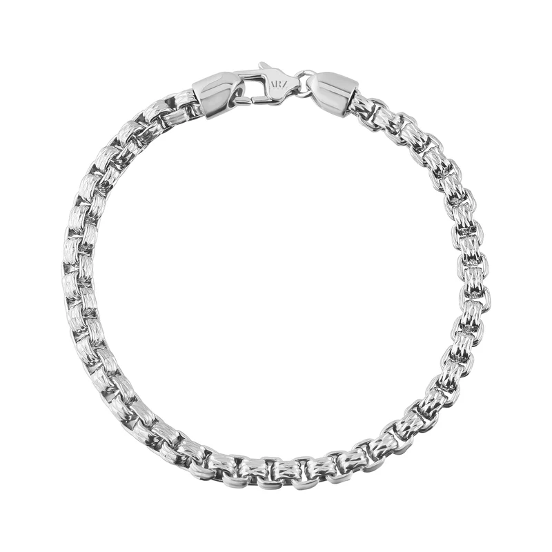 Bracelet rigide à maillons ronds