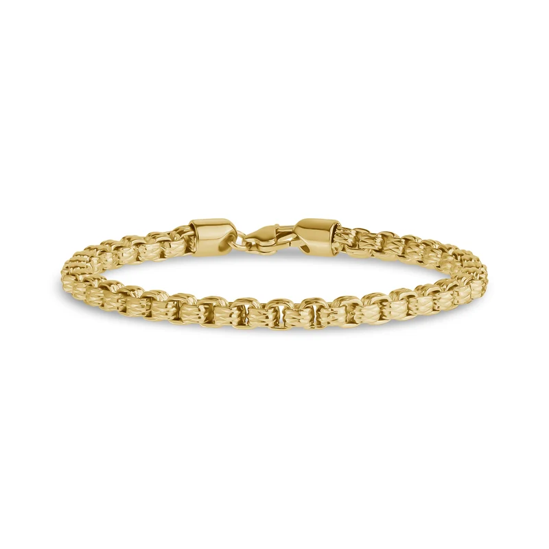 Bracelet rigide à maillons ronds