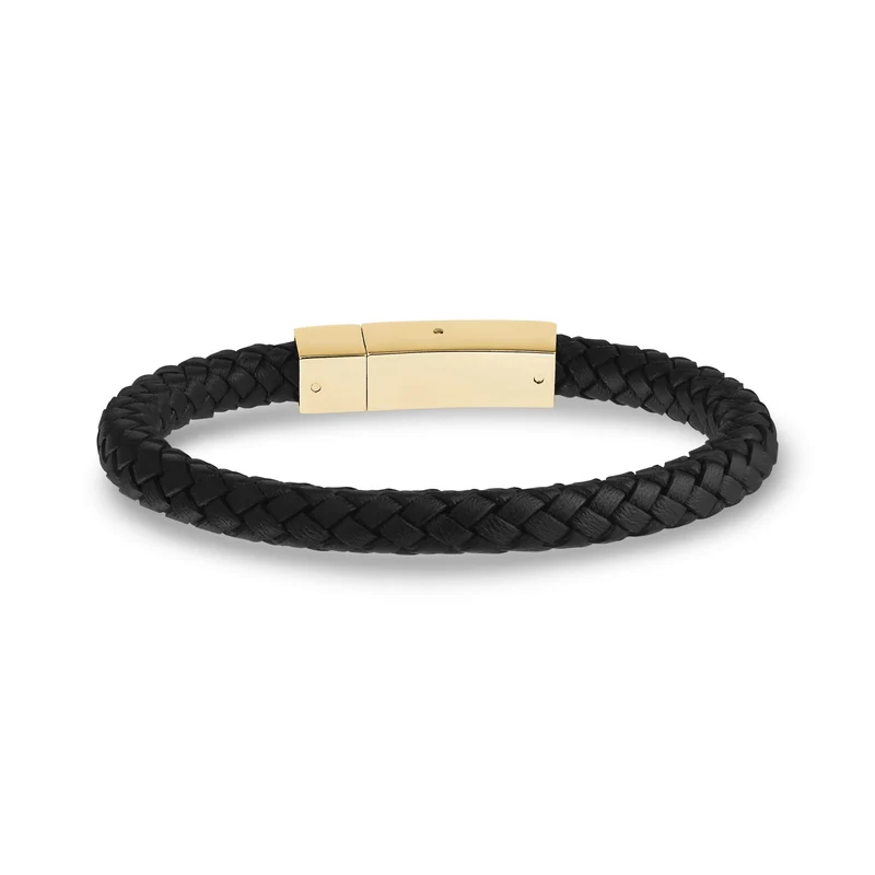 Bracelet carré en cuir | 6 mm