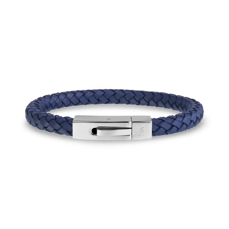 Bracelet carré en cuir | 6 mm