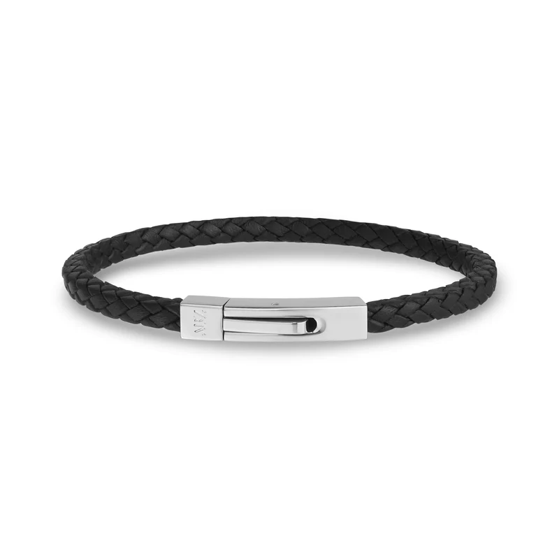 Bracelet carré en cuir | 4 mm