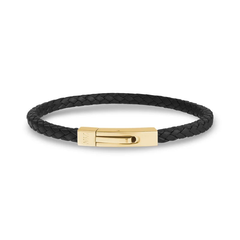 Bracelet carré en cuir | 4 mm