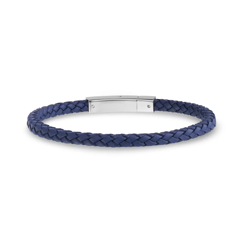 Bracelet carré en cuir | 4 mm