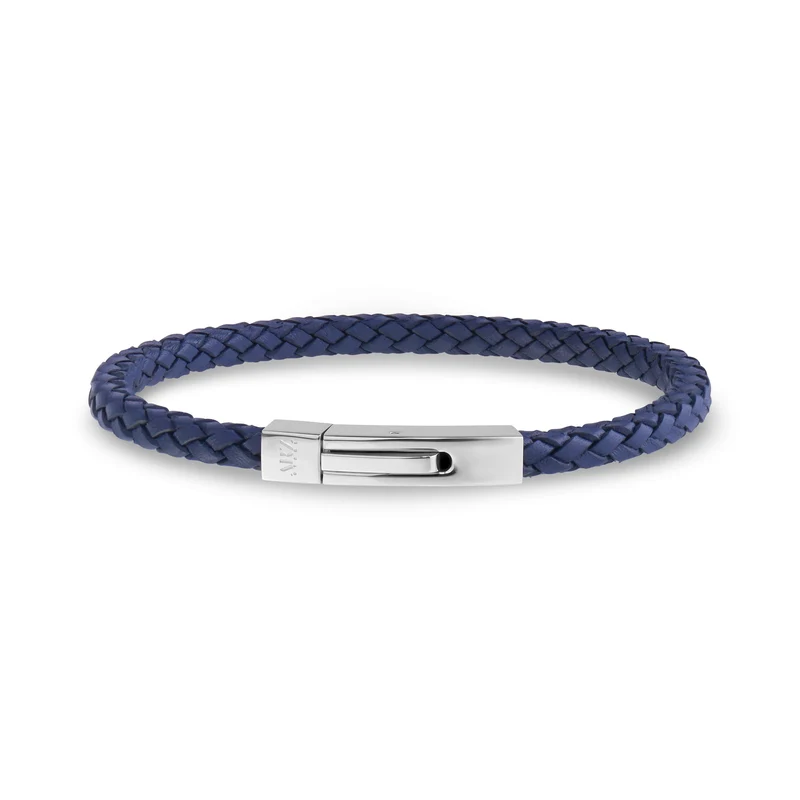 Bracelet carré en cuir | 4 mm