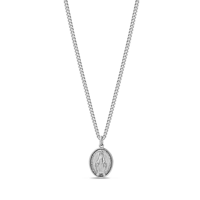 Pendentif ovale Vierge Marie