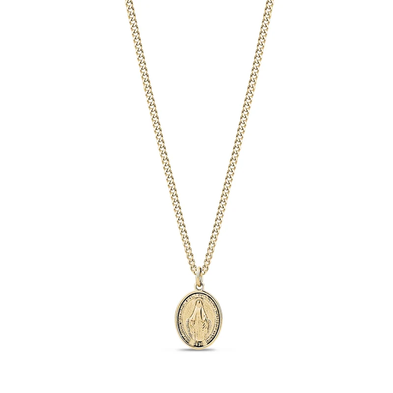 Pendentif ovale Vierge Marie