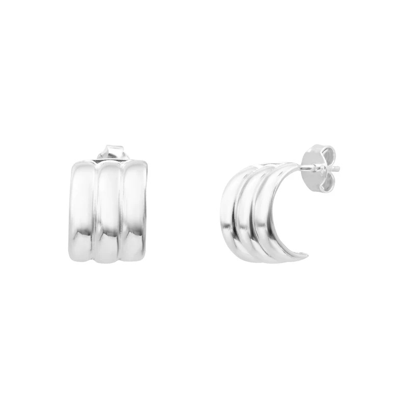 Boucles d'oreilles argentées Zephyra
