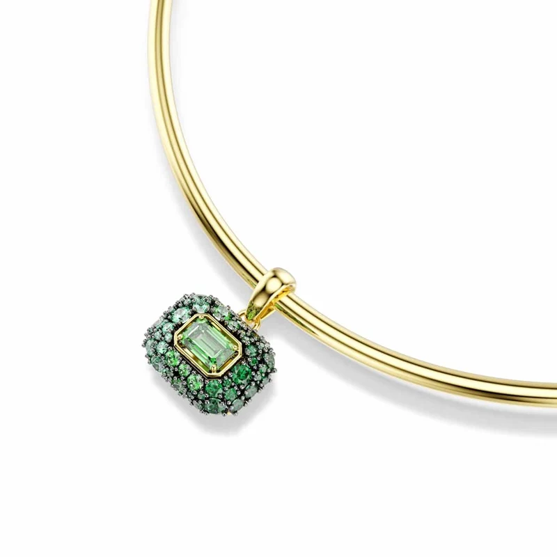 Swarovski Collier ras-de-cou Sublima Glam doré avec accents verts 5760763