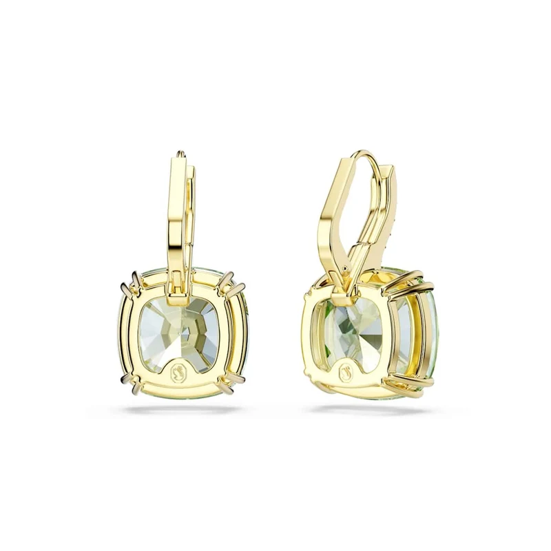 Swarovski Boucles d'oreilles Millenia couleur or avec cristal vert 5764822