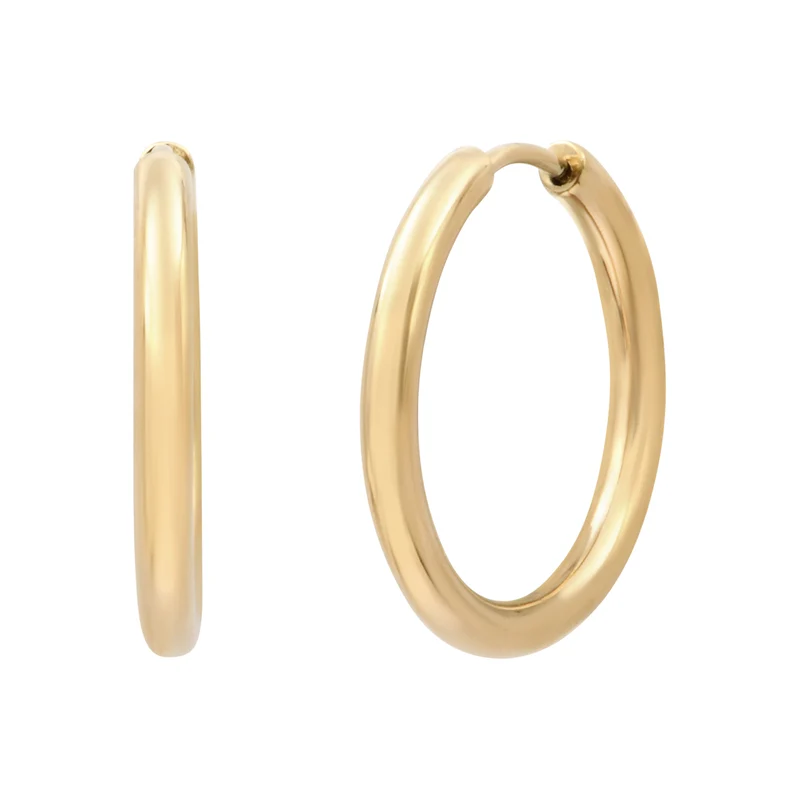 Créoles charnière Acier 22mm