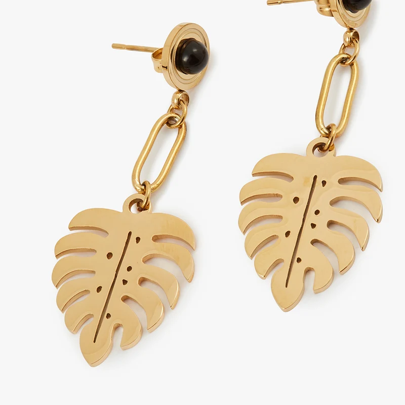 Boucles d'oreilles pendantes acier inoxydable