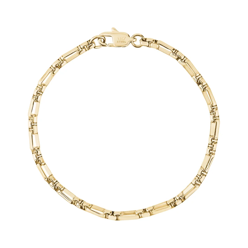 Bracelet Figaro à maillons ronds