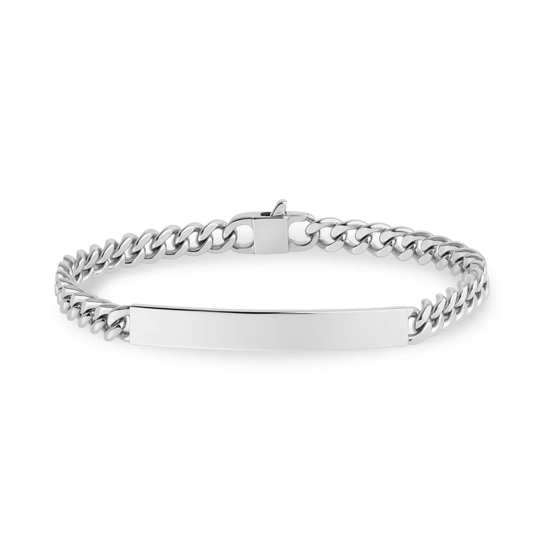 Bracelet d'identification à maillons cubains de 5 mm