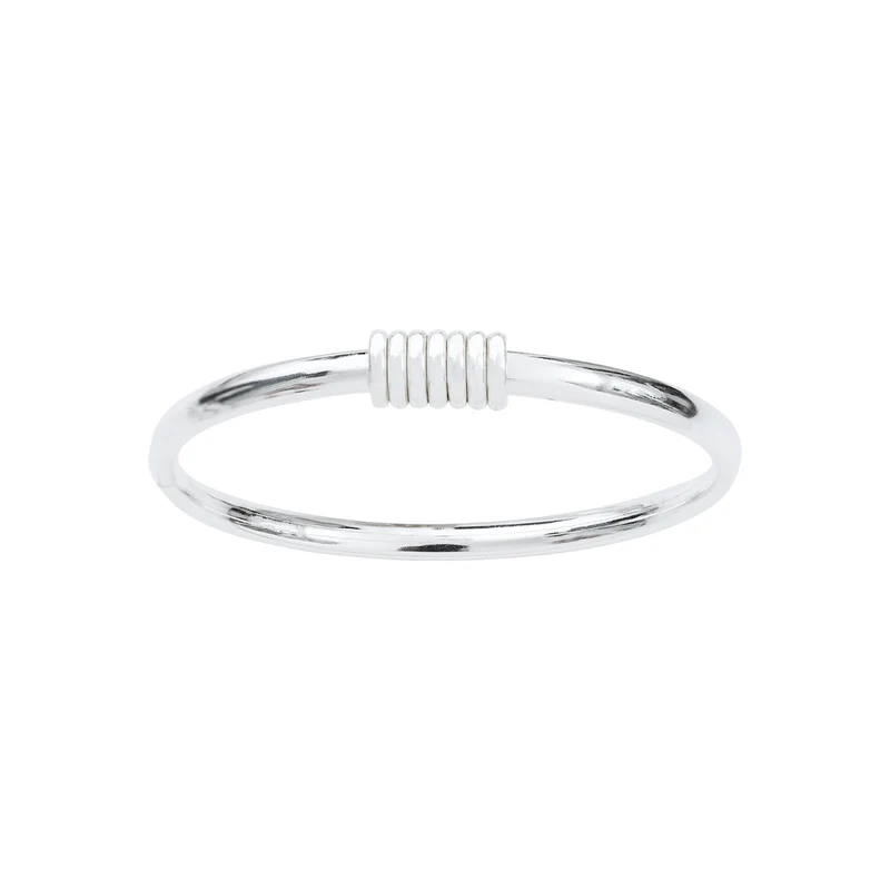 Bracelet Jonc Sabbia & Lucido Argent Rhodié