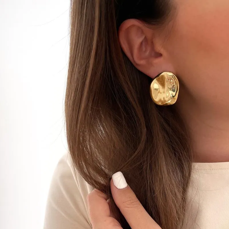 Boucles d'oreilles "Monica" acier