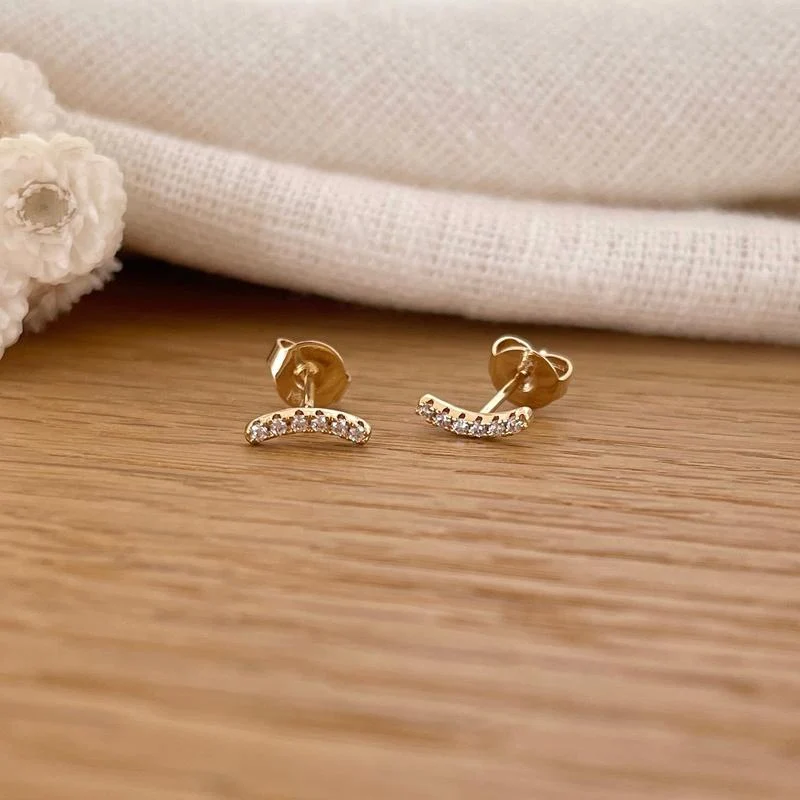 Boucles d'oreilles "Saja" plaqué or