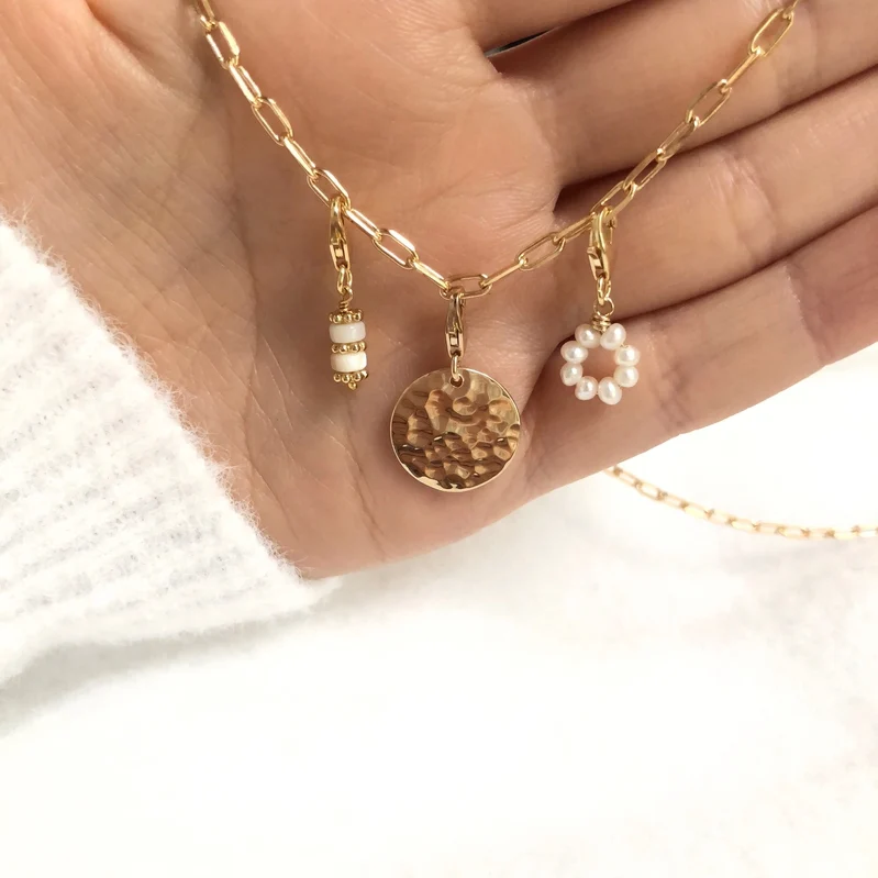 Charm "Bali" plaqué or