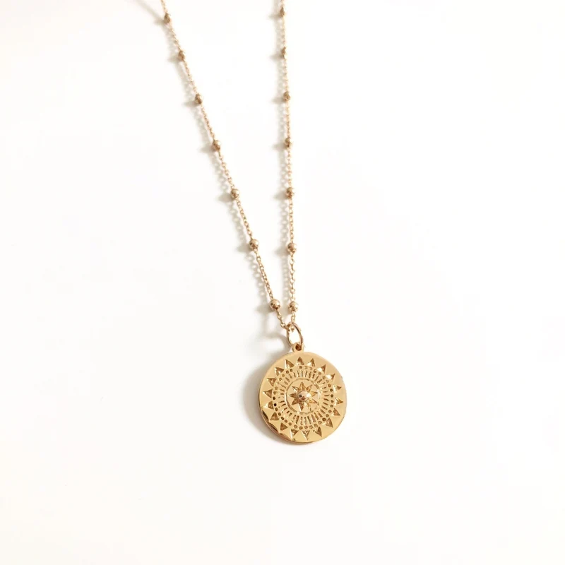 Collier "Assia" plaqué or