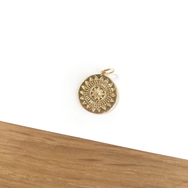 Pendentif "Assia" plaqué or