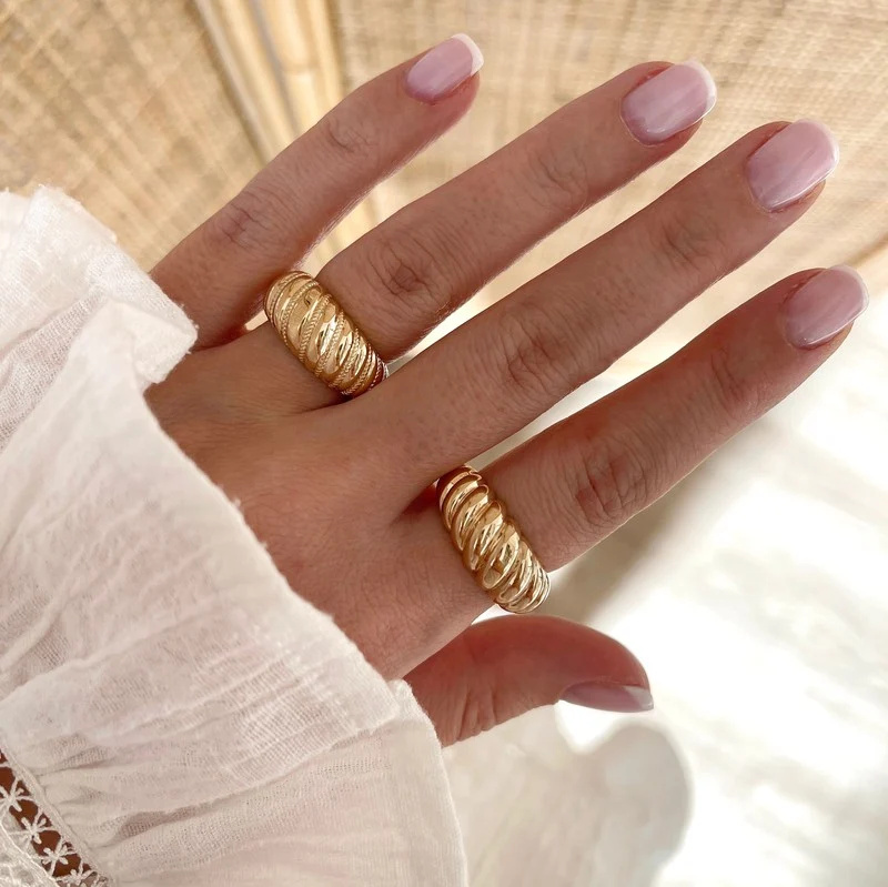 Bague "Betty" plaqué or