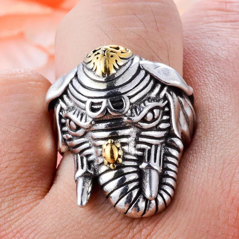 Bague Tête Éléphant Thaï